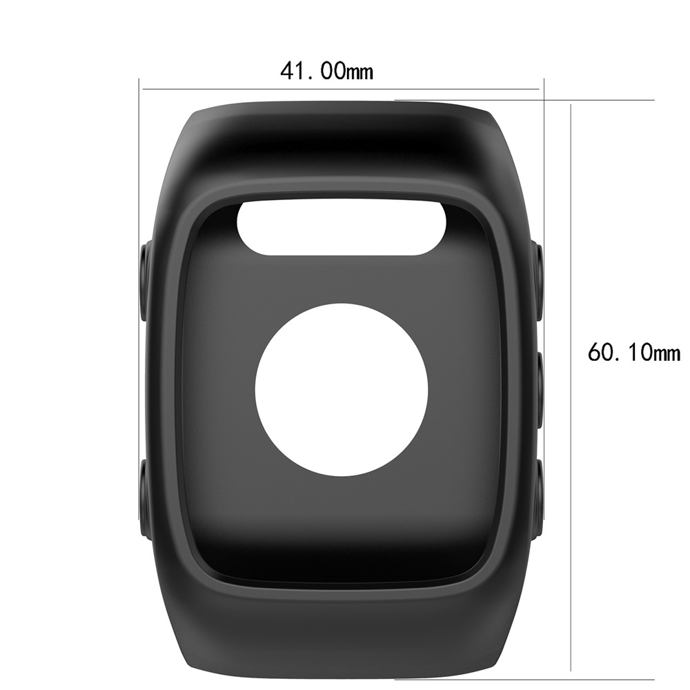 Anti-aging Soft Silicone Protective Case for Polar M400 M430 - Black-4