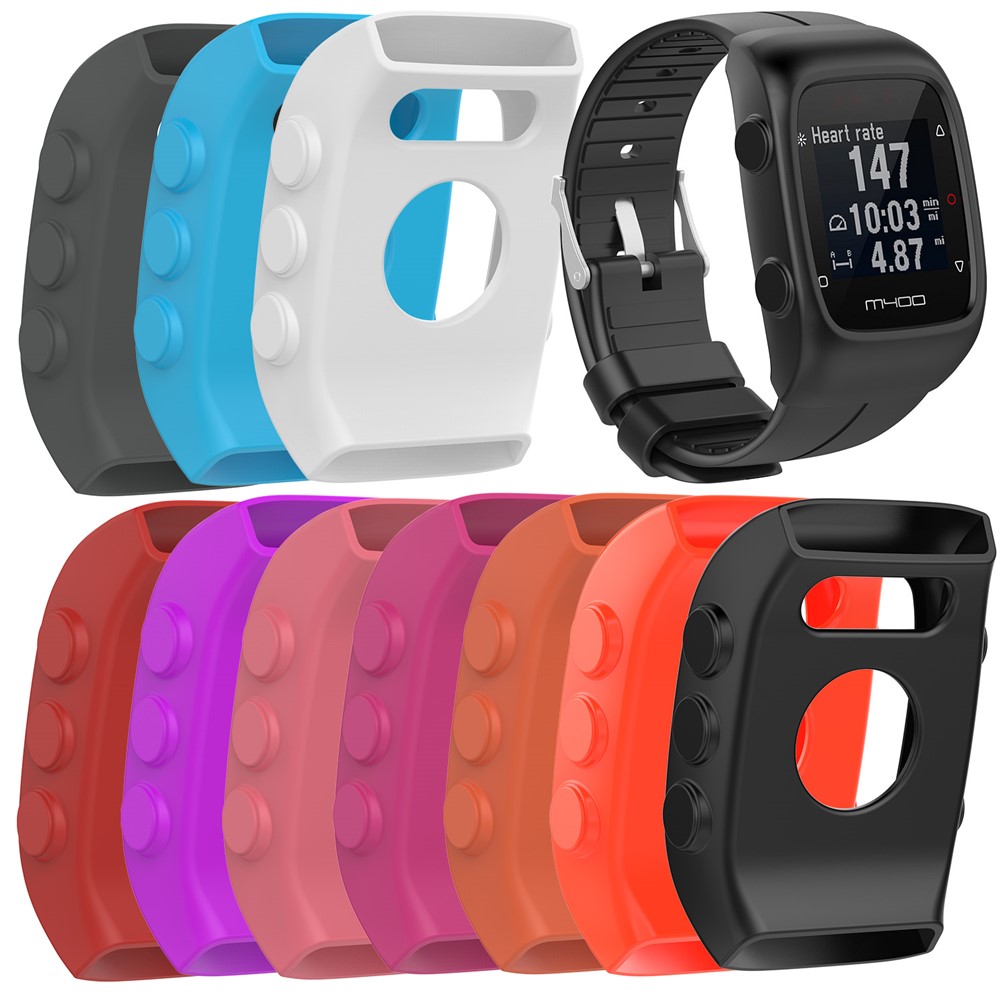 Anti-aging Soft Silicone Protective Case for Polar M400 M430 - Black-5