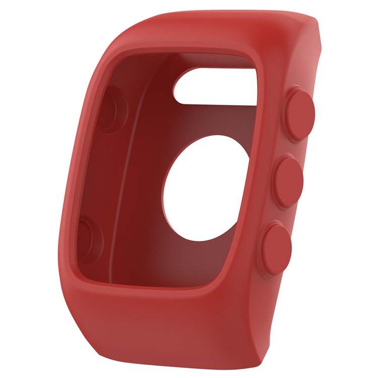Anti-aging Soft Silicone Protective Case for Polar M400 M430 - Red-1