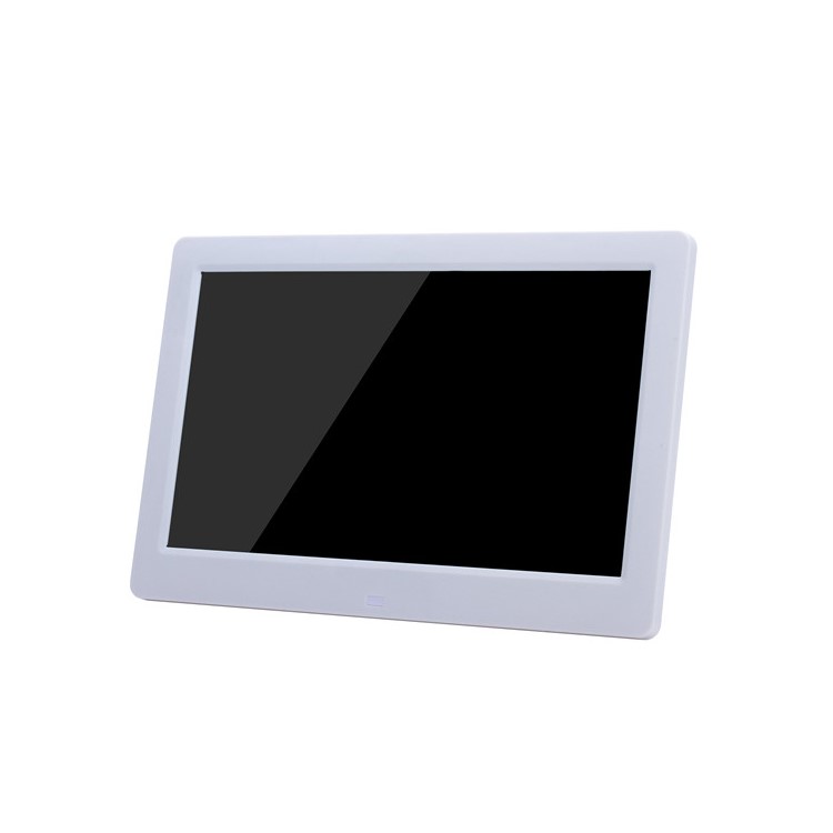 1024x600 10.1 inch Digital Picture Frame with Timing On/Off Function - White / EU Plug-3