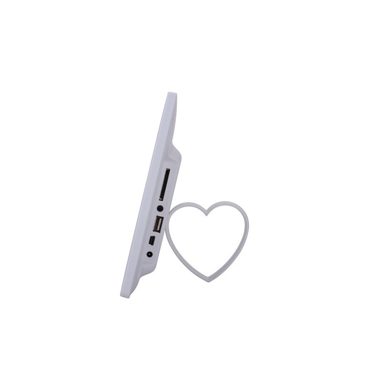 1024x600 10.1 inch Digital Picture Frame with Timing On/Off Function - White / EU Plug-4
