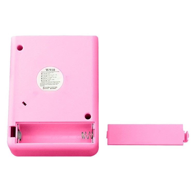 W910 Portable Strong Wind Rechargeable Turbo Fan Fan with 3 Wind Speeds - Pink-7