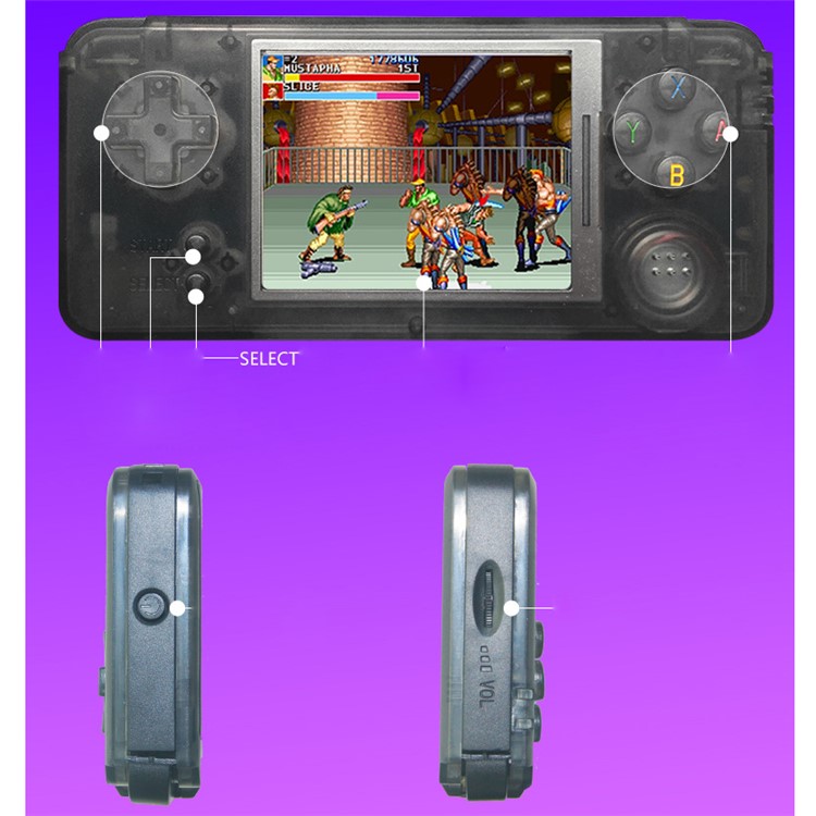 RETROGAME 3 inch Retro Handheld Game Consol Built-in 1151 Games Support for CP1 CP2 NEOGEO GBA FC MD Video Game-4