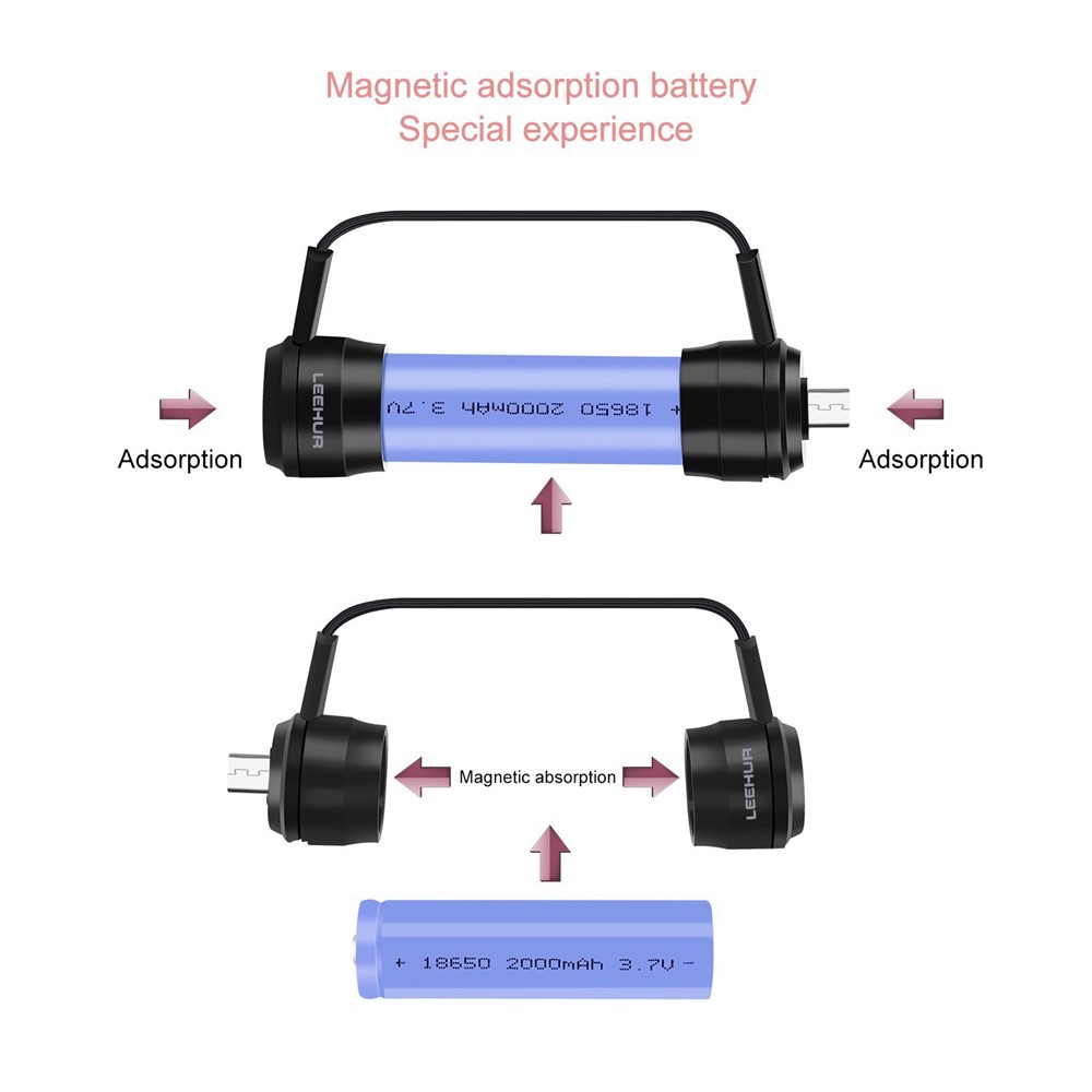 Portable Notfall-Handy-Ladegerät Smart-Ladegerät Verwenden 18650 Akku Mit Micro-USB-Anschluss Für Samsung Huawei Smartphone-2