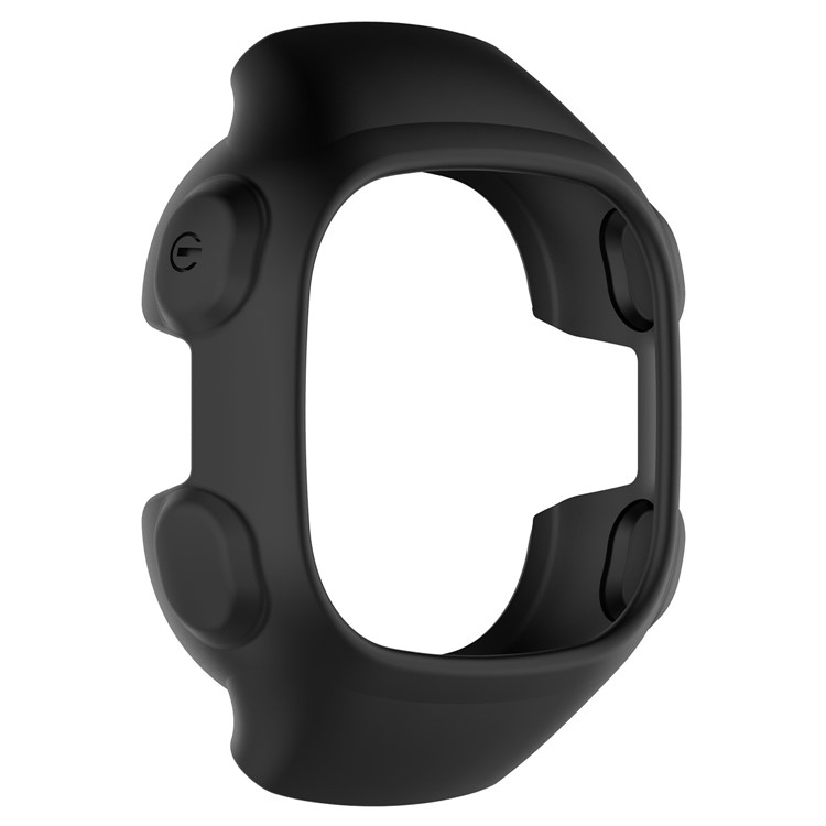 Soft Silicone Men Watch Dial Case for Garmin Forerunner 15 / 10 - Black-2