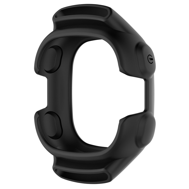 Soft Silicone Men Watch Dial Case for Garmin Forerunner 15 / 10 - Black-3