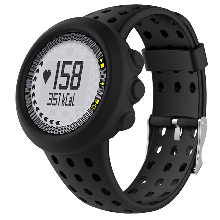 Soft Silicone Watch Case for SUUNTO M M1 M2 M4 SmartWatch - Black-1