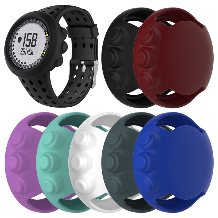 Soft Silicone Watch Case for SUUNTO M M1 M2 M4 SmartWatch - Black-5