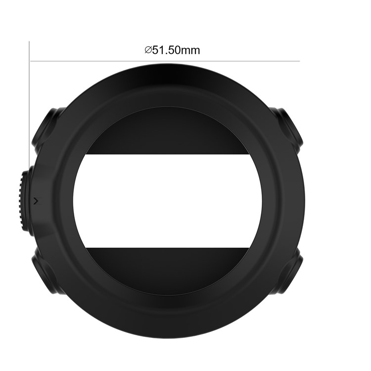 Soft Silicone Protective Cover for Garmin Fenix 3/Fenix 3 HR/Fenix 3 Sapphire/Quatix 3/Tactix Bravo - Black-5