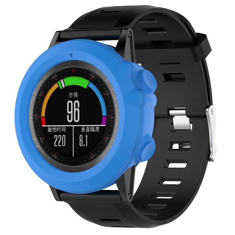 Soft Silicone Protector Case for Garmin Fenix 3/Fenix 3 HR/Fenix 3 Sapphire/Quatix 3/Tactix Bravo - Blue-1