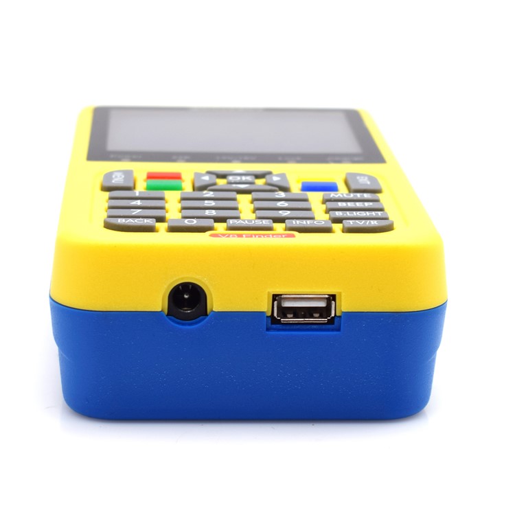 IBRAVEBOX V8 Finder 3.5-inch LCD Full HD DVB-S2 Satellite Finder Meter - Yellow / US Plug-10