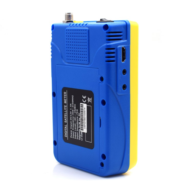 IBRAVEBOX V8 Finder 3.5-inch LCD Full HD DVB-S2 Satellite Finder Meter - Yellow / US Plug-7