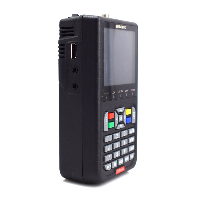 IBRAVEBOX V8 Satfinder 3.5-inch LCD Full HD DVB-S2 Satellite Finder Meter - Black / EU Plug-2