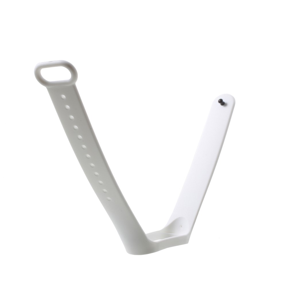 Soft TPU Wrist Strap Replacement for Xiaomi Mi Band 3 - White-6