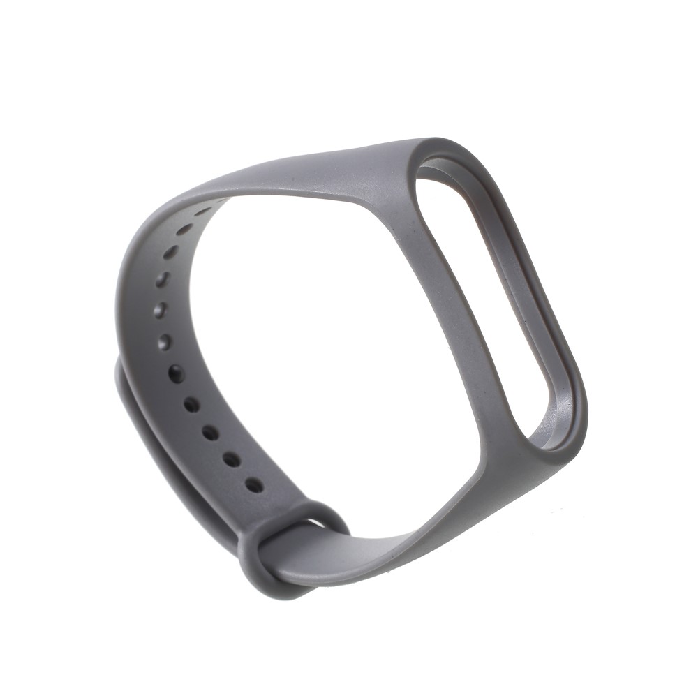 Soft TPU Wrist Braclet Replacement for Xiaomi Mi Band 3 - Grey-1