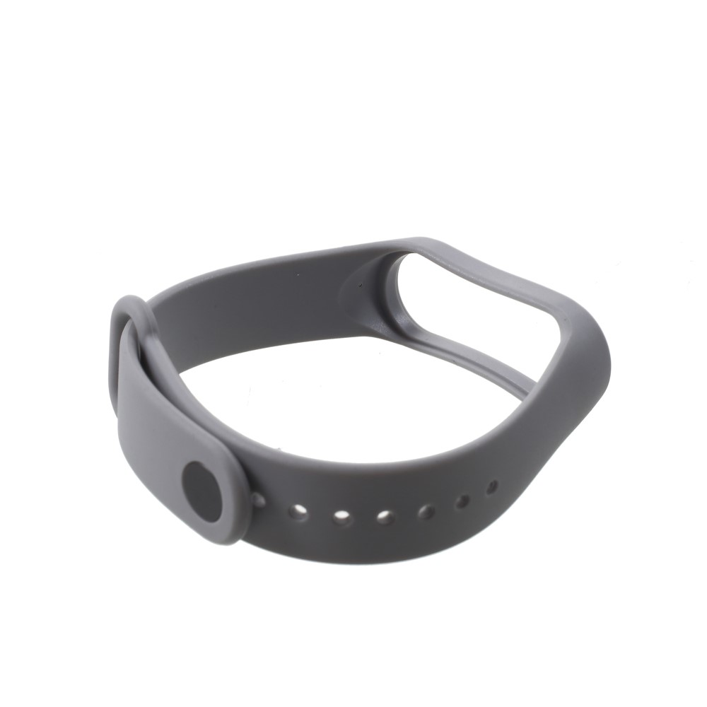 Soft TPU Wrist Braclet Replacement for Xiaomi Mi Band 3 - Grey-3