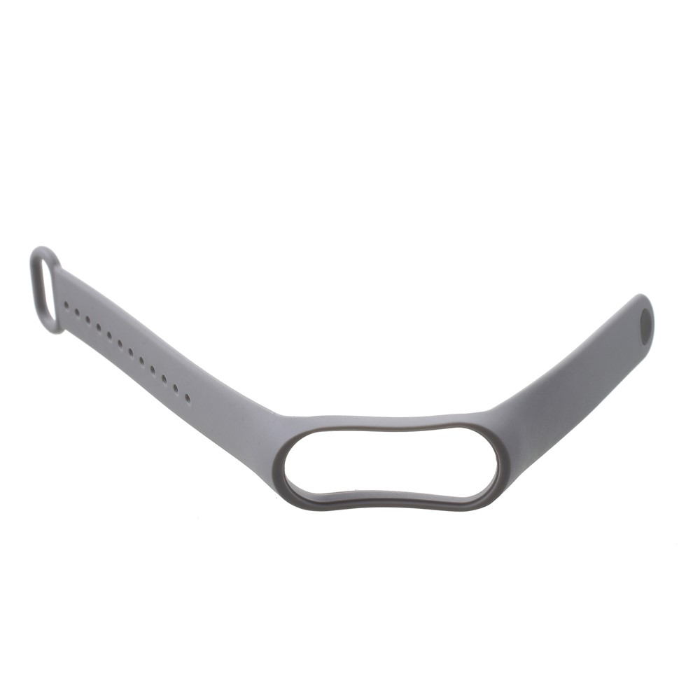 Soft TPU Wrist Braclet Replacement for Xiaomi Mi Band 3 - Grey-4