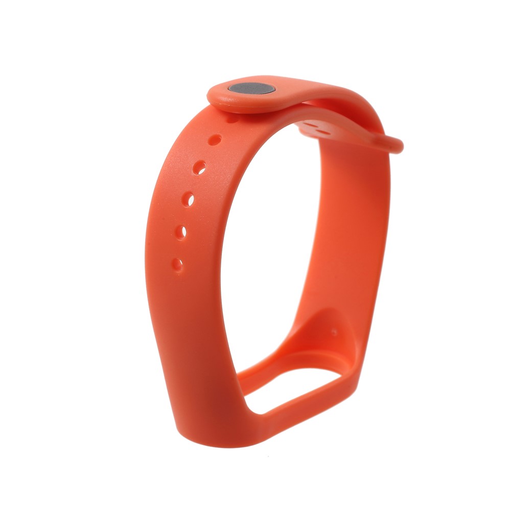 Soft TPU Wrist Sport Strap Replacement for Xiaomi Mi Band 3 - Orange-2