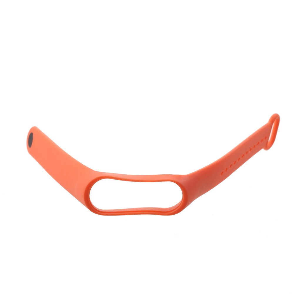 Soft TPU Wrist Sport Strap Replacement for Xiaomi Mi Band 3 - Orange-6