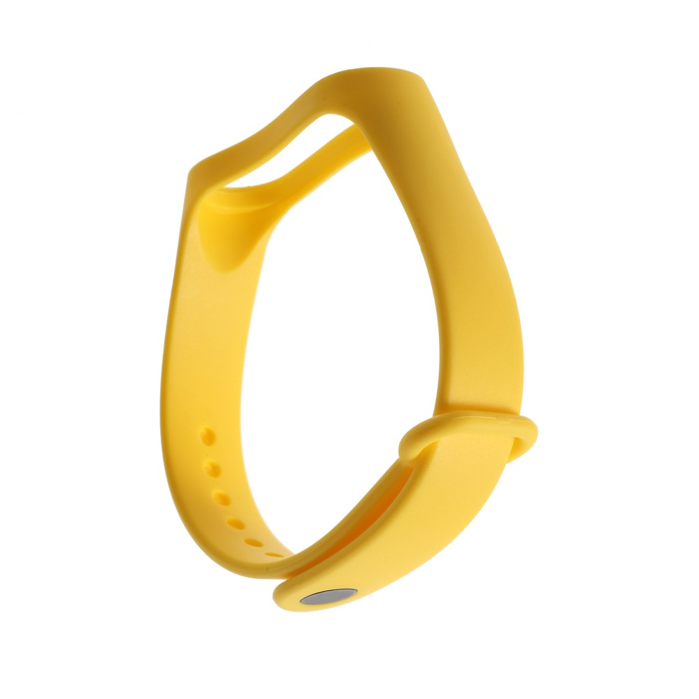 Soft TPU Wrist Sport Bracelet Replacement for Xiaomi Mi Band 3 - Yellow-2