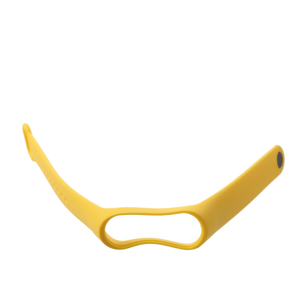 Soft TPU Wrist Sport Bracelet Replacement for Xiaomi Mi Band 3 - Yellow-5