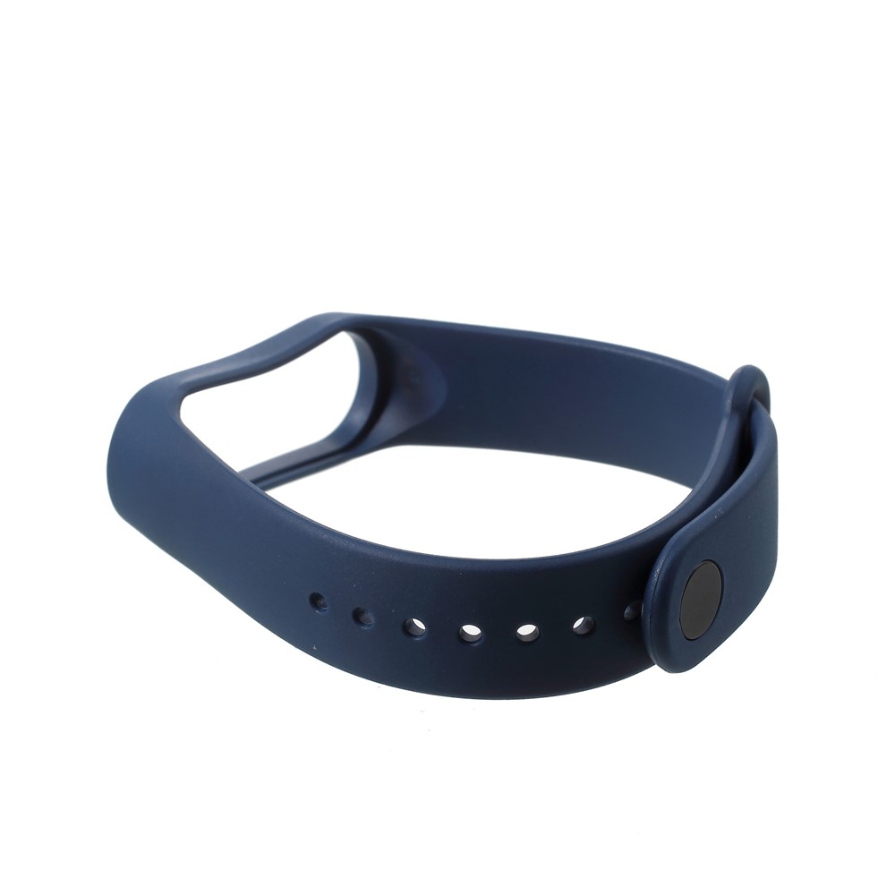 Soft TPU Wrist Band Replacement for Xiaomi Mi Band 3 - Black Blue-3