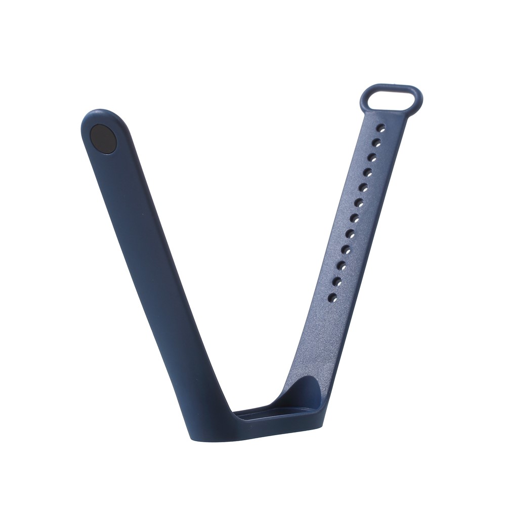 Soft TPU Wrist Band Replacement for Xiaomi Mi Band 3 - Black Blue-4