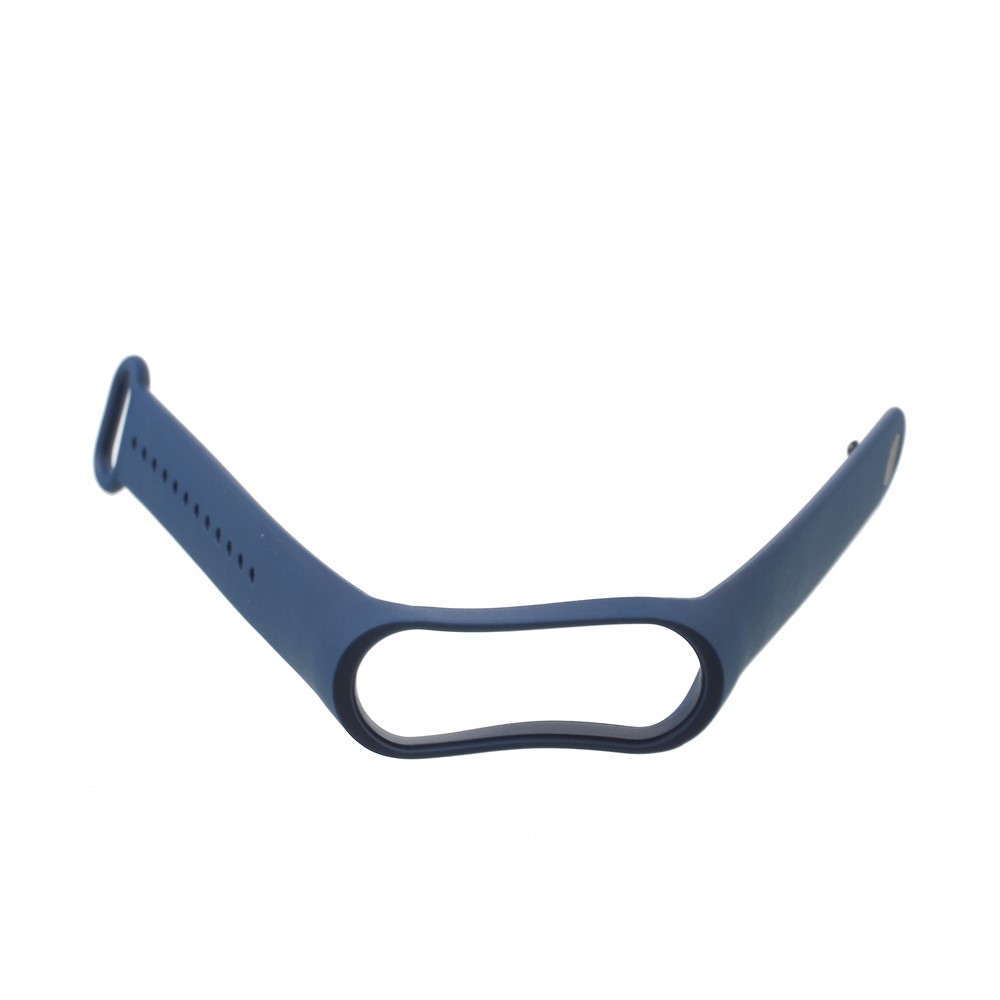 Soft TPU Wrist Band Replacement for Xiaomi Mi Band 3 - Black Blue-5