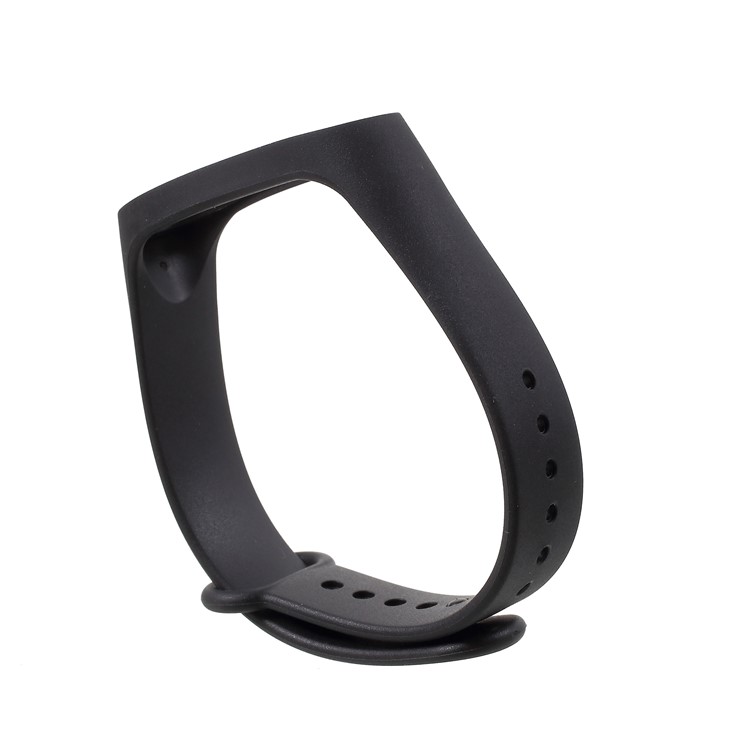 Flexible TPU Wristband Bracelet Replacement for Xiaomi Mi Smart Band 4 / Mi Band 3 - Black-2