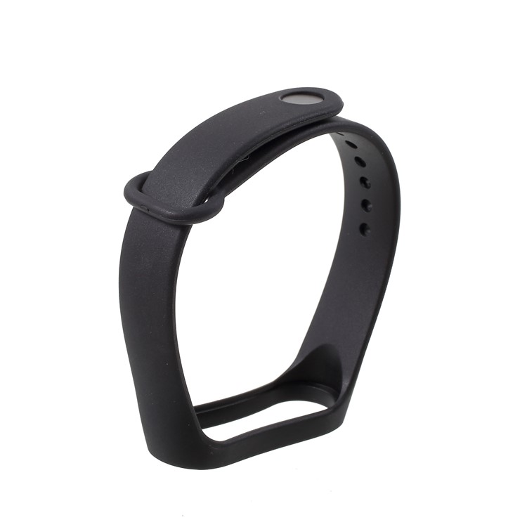 Flexible TPU Wristband Bracelet Replacement for Xiaomi Mi Smart Band 4 / Mi Band 3 - Black-4