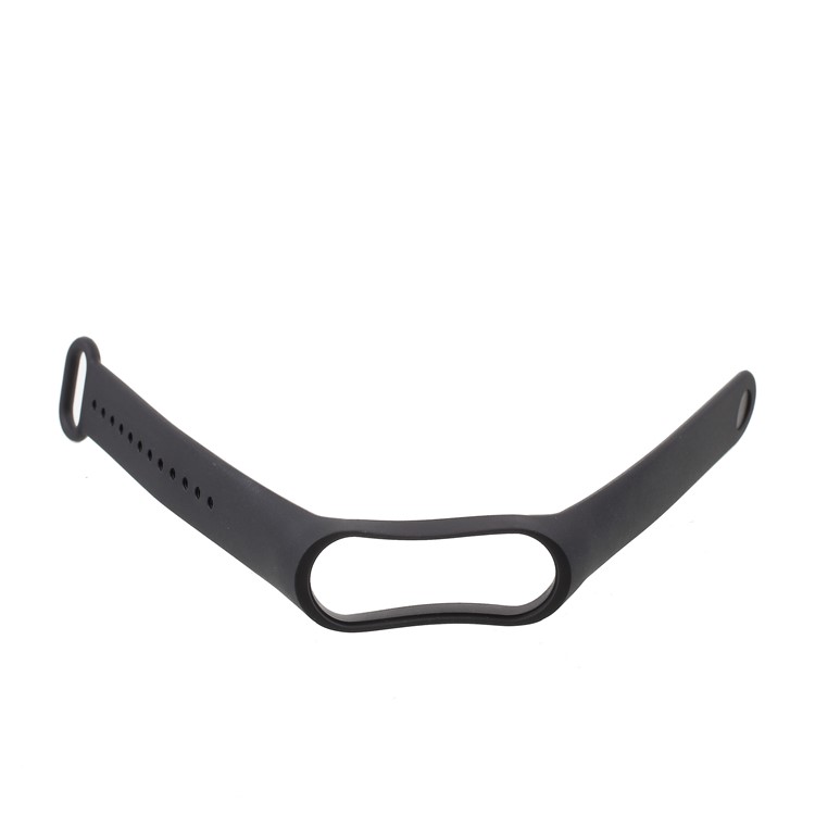 Flexible TPU Wristband Bracelet Replacement for Xiaomi Mi Smart Band 4 / Mi Band 3 - Black-5