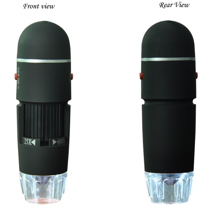 Microscopio Digitale USB Endoscopio Ingrandimento 25X-600X 8-LED Mini Fotocamera Per Mac Finestra Android-10