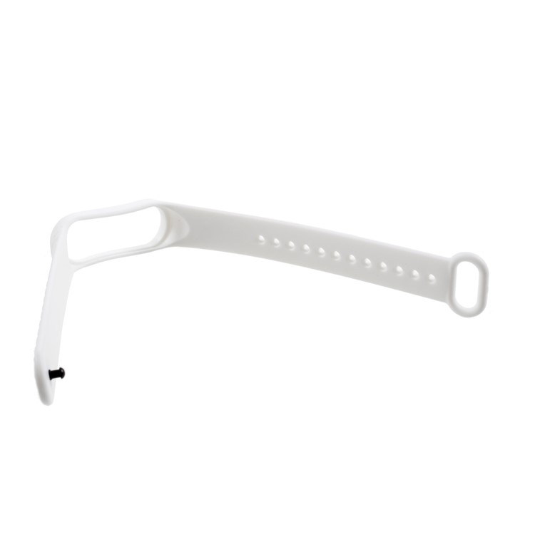 Rhombus Textura Soft TPU Pulseira Substituição de Pulseira Para Xiaomi Mi Smart Band 4 / Mi Band 3 - Branco