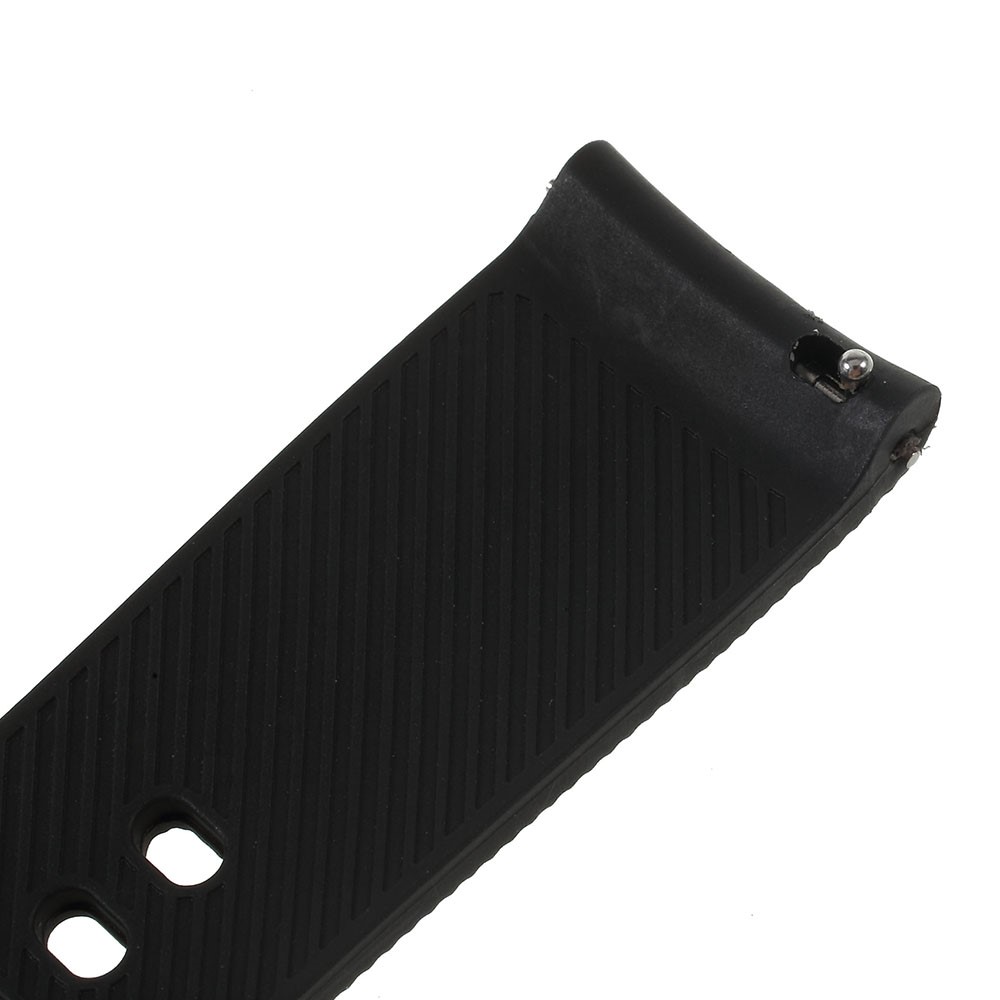 20mm Soft TPU Watch Band Strap for Samsung Gear S2 Classic / Garmin Vivoactive 3 / Amazfit Youth - Black-5