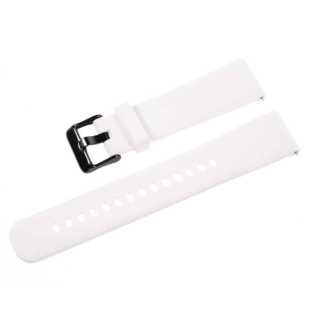 20mm Soft TPU Wristwatch Strap Replacement for Samsung Gear S2 Classic / Garmin Vivoactive 3 / Amazfit Youth - White-1