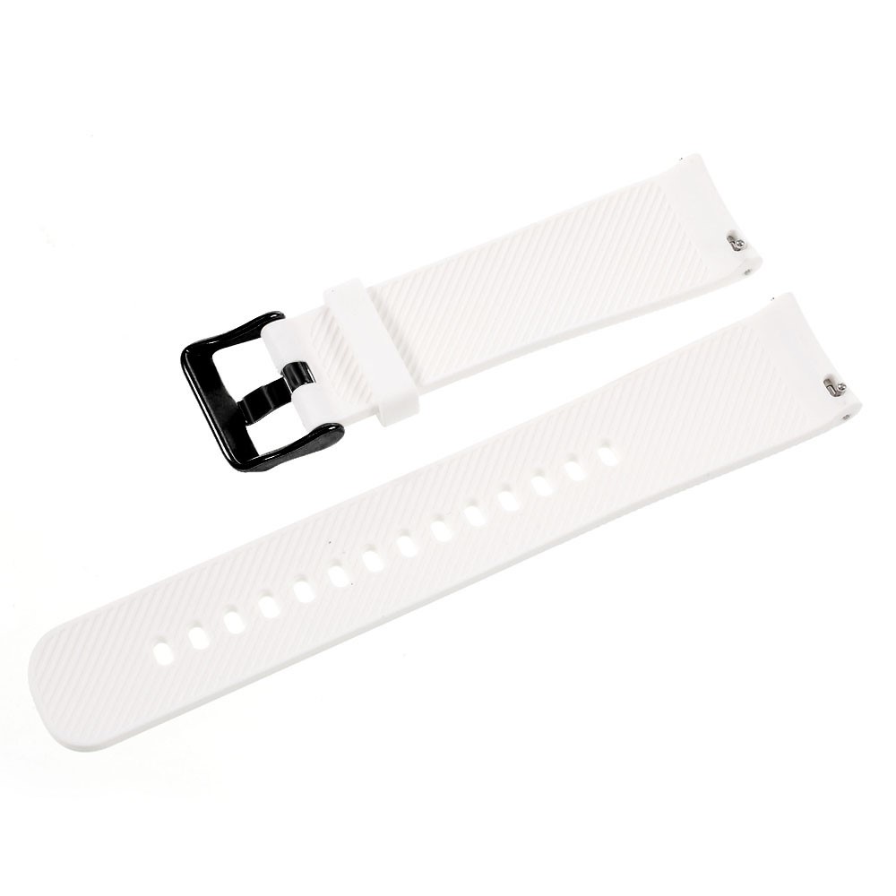 20mm Soft TPU Wristwatch Strap Replacement for Samsung Gear S2 Classic / Garmin Vivoactive 3 / Amazfit Youth - White-2