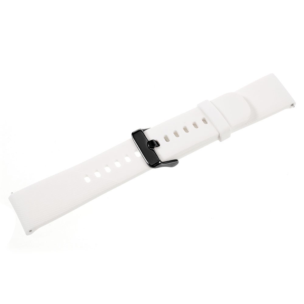 20mm Soft TPU Wristwatch Strap Replacement for Samsung Gear S2 Classic / Garmin Vivoactive 3 / Amazfit Youth - White-3