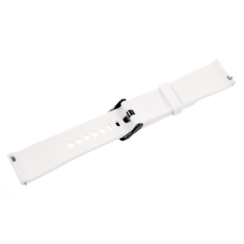 20mm Soft TPU Wristwatch Strap Replacement for Samsung Gear S2 Classic / Garmin Vivoactive 3 / Amazfit Youth - White-4