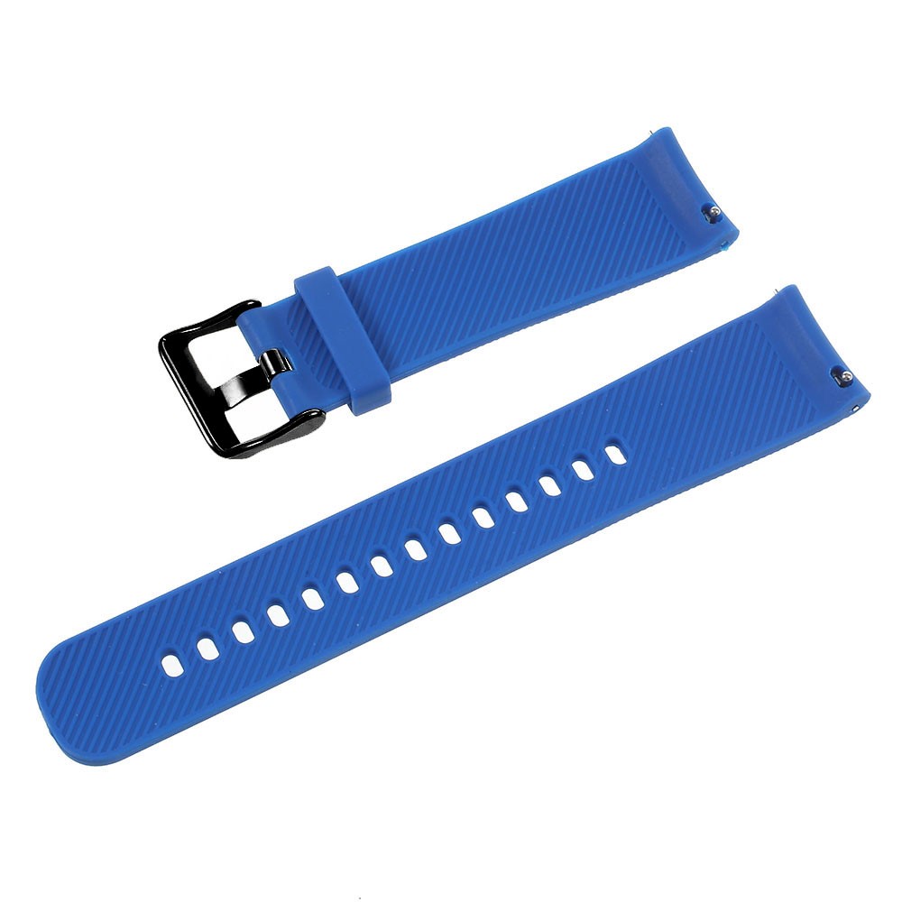 20mm Soft TPU Watch Band Strap Replacement for Samsung Gear S2 Classic / Garmin Vivoactive 3 / Amazfit Youth - Bue-2