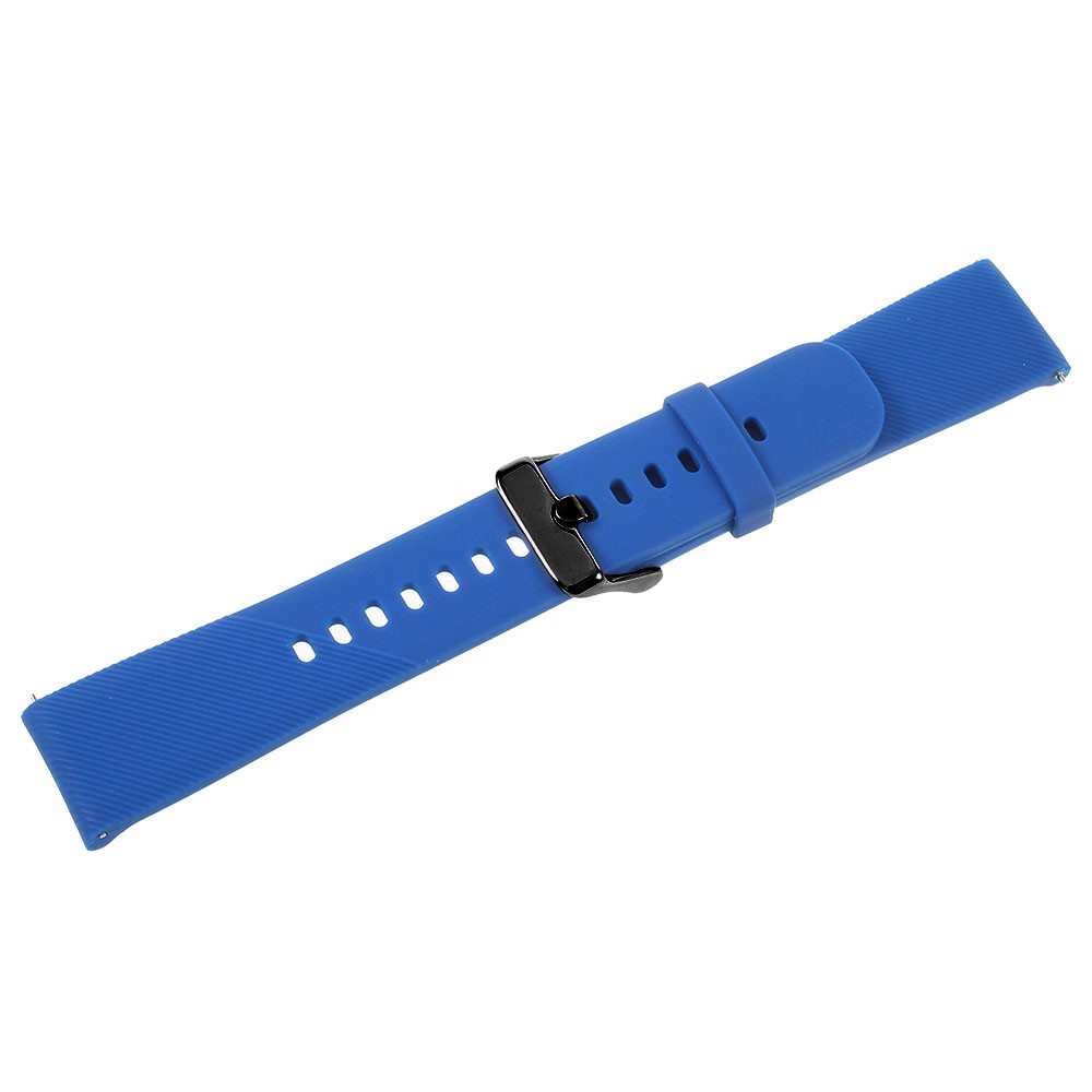 20mm Soft TPU Watch Band Strap Replacement for Samsung Gear S2 Classic / Garmin Vivoactive 3 / Amazfit Youth - Bue-3