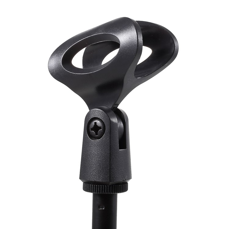 BC-02 Mini Foldable Adjustable Desktop Microphone Tripod Stand - Black-3