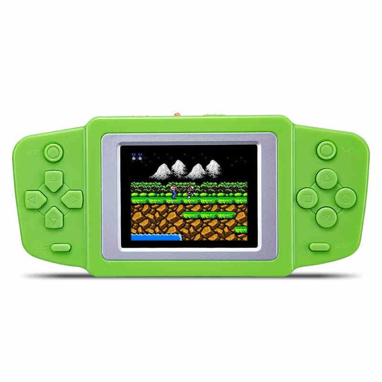 

2.5-inch Funny Retro Handheld Game Console Built-in 268 Games Support for FC Video Game - Green