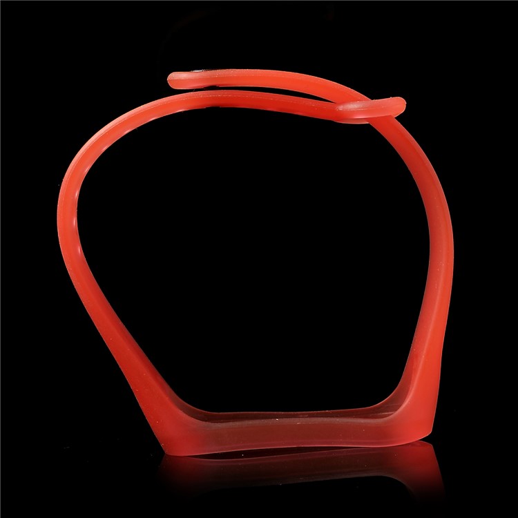 Clear Soft TPE Pulseira de Pulso Para Xiaomi Mi Smart Band 4 / Mi Band 3 - Vermelho-4