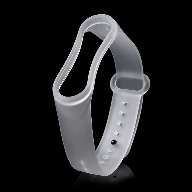 Clear Soft TPE Wrist Band for Xiaomi Mi Band 3 - Transparent-2