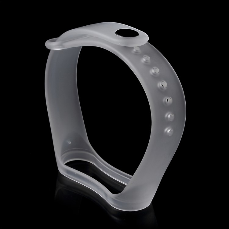 Clear Soft TPE Wrist Band for Xiaomi Mi Band 3 - Transparent-4