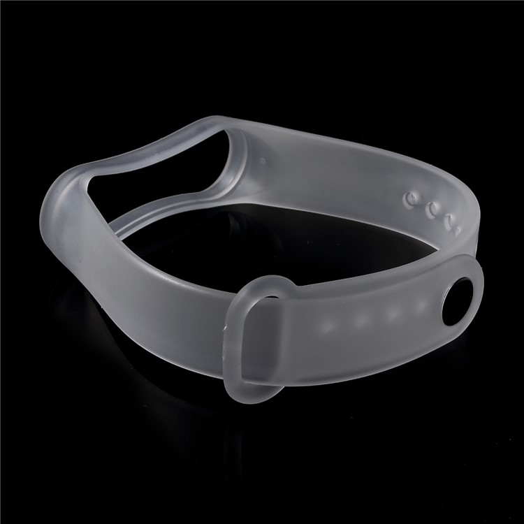 Clear Soft TPE Wrist Band for Xiaomi Mi Band 3 - Transparent-5