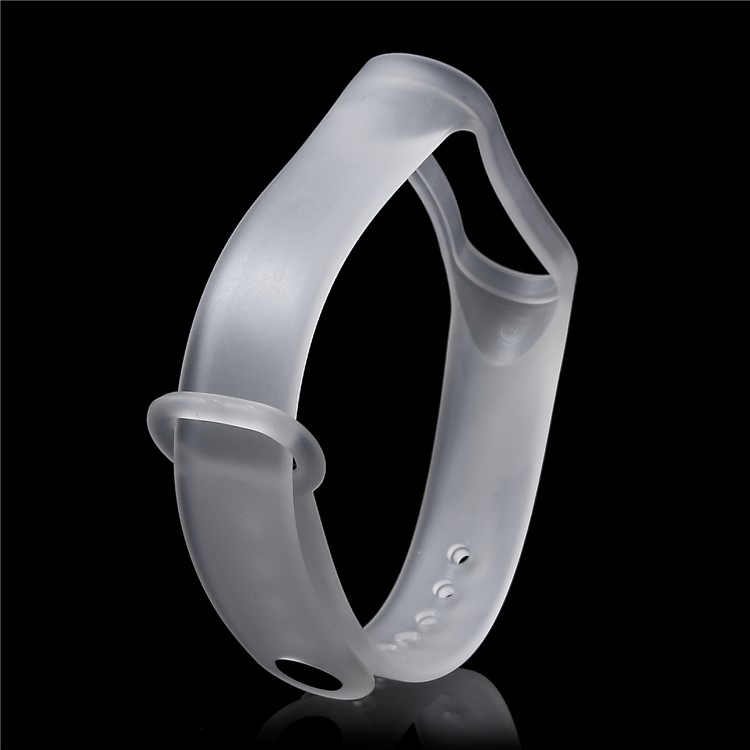 Clear Soft TPE Wrist Band for Xiaomi Mi Band 3 - Transparent-6