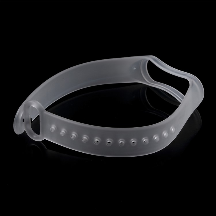 Clear Soft TPE Wrist Band for Xiaomi Mi Band 3 - Transparent-8