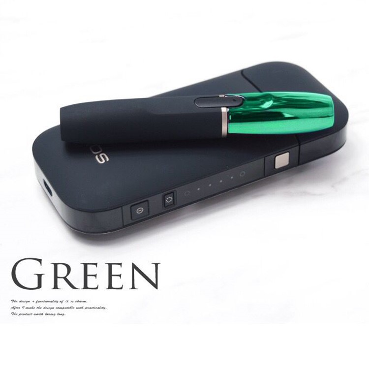 High Temperature Resistance Polycarbonate Cap Shell for IQOS 2.0/2.4 Electronic Cigarette Holder Pen - Green-3