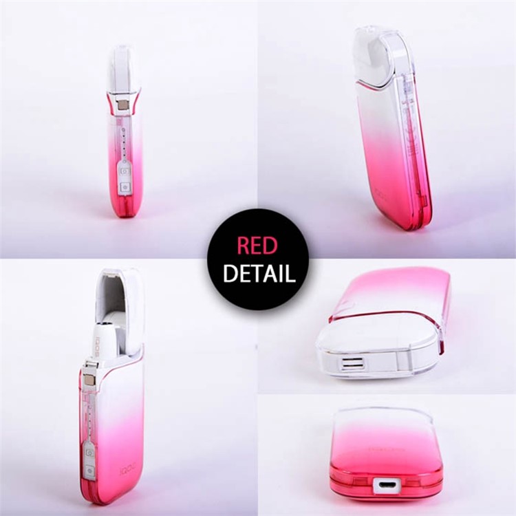 Gradient Color Hard PC Protection Shell for IQOS 2.0/2.4 Plus Electronic Cigarette - Red-9